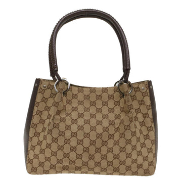 GUCCI VS Canvas Hand Bag Beige 115007  ki3212