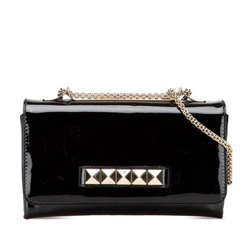 Valentino Patent Leather Rockstud Shoulder Bag