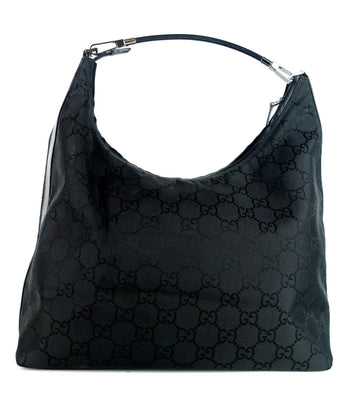 Gucci Monogram Canvas Hobo Bag