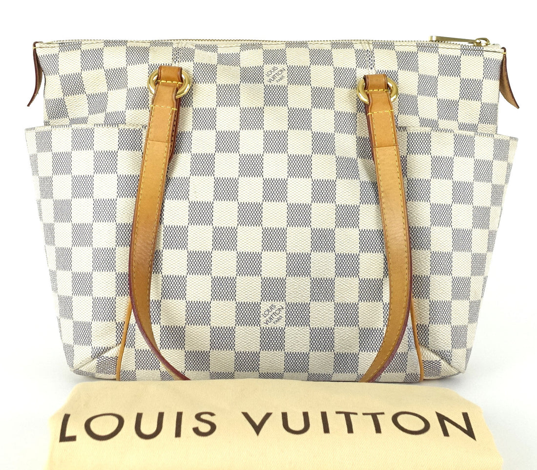 Louis Vuitto Totally PM Damier Azur Canvas Shoulder Bag