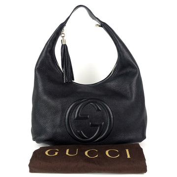 Gucci Soho Calf Leather Large Hobo Bag
