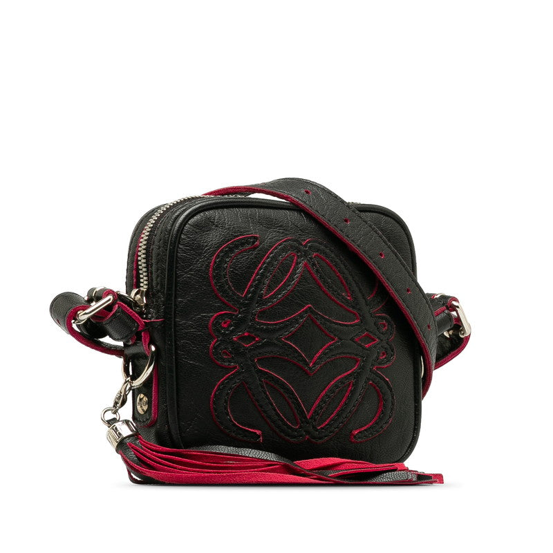 Loewe Anagram Fringe Leather Shoulder Bag