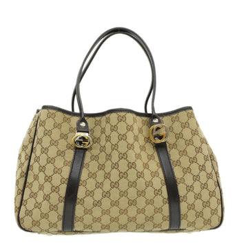 GUCCI Interlocking VS Canvas Tote Bag Beige  pg1427