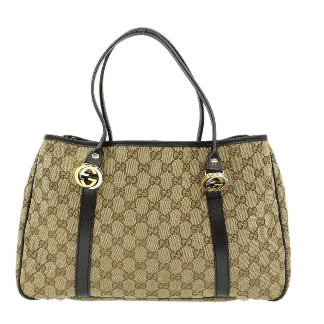 GUCCI Interlocking VS Canvas Tote Bag Beige  pg1427