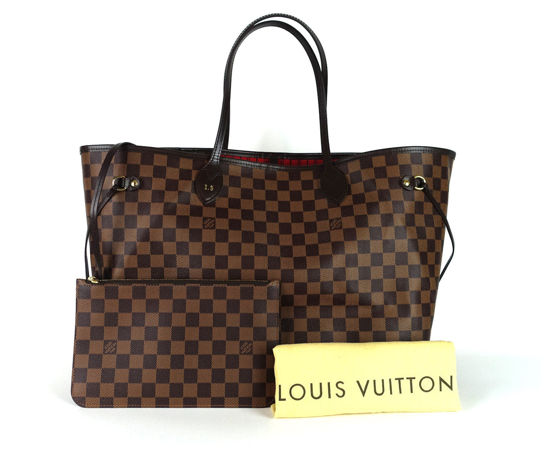 Louis Vuitto Neverfull GM Damier Ebène Canvas Tote Bag