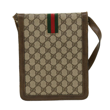 GUCCI VS Canvas Web Sherry Line Shoulder Bag Beige Red Green  rd2223
