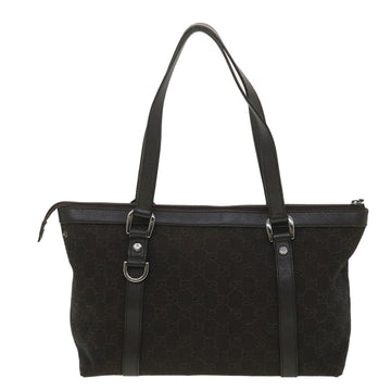 GUCCI VS Canvas Tote Bag Dark Brown 268640  ro914