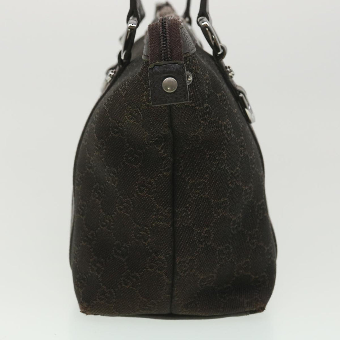 GUCCI VS Canvas Tote Bag Dark Brown 268640  ro914