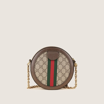 Ophidia Round Shoulder Bag