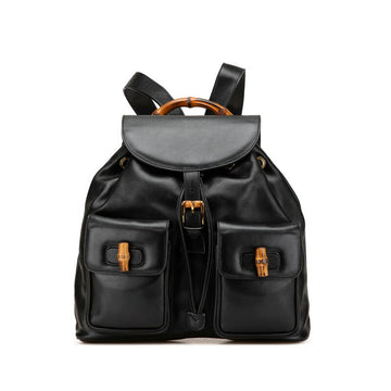 Gucci Leather Bamboo Backpack 00320580016