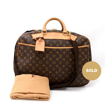 Louis Vuitto Alize 24 Heures Monogram Canvas Travel Bag with Strap