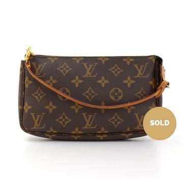 Louis Vuitto Monogram Canvas Pochette Accessoires Evening Bag