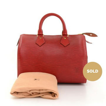Louis Vuitto Speedy 25 Epi Leather Handbag