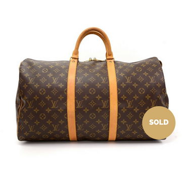 Louis Vuitto Keepall 50 Monogram Canvas Travel Bag