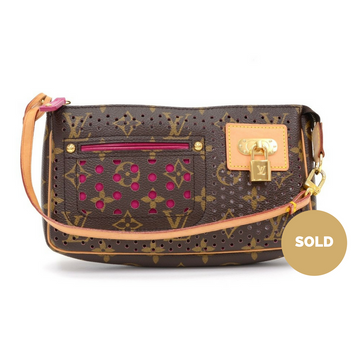 Louis Vuitto Perforated Monogram Canvas Accessoires Evening Bag - 2006 Limited Edition
