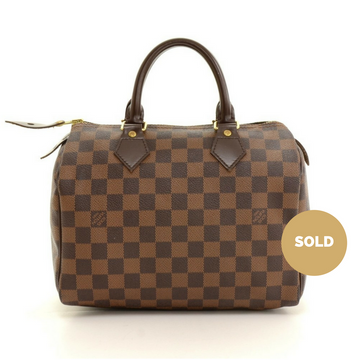 Louis Vuitto Speedy 25 Damier Ebene Handbag