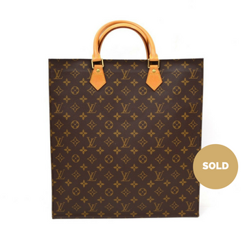 Louis Vuitto Monogram Canvas Sac Plat Handbag