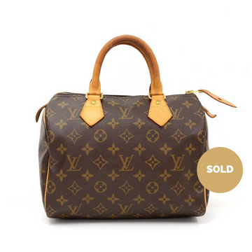 Louis Vuitto Speedy 25 Monogram Canvas Handbag