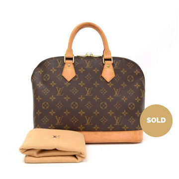 Louis Vuitto Alma Monogram Canvas Handbag