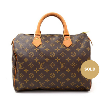 Louis Vuitto Speedy 30 Monogram Canvas Handbag