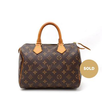 Louis Vuitto Speedy 25 Monogram Canvas Handbag