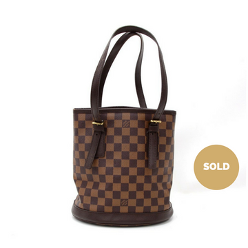 Louis Vuitto Marais Damier Ebène Canvas Shoulder Bag