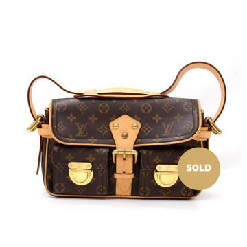 Louis Vuitto Hudson Monogram Canvas Handbag