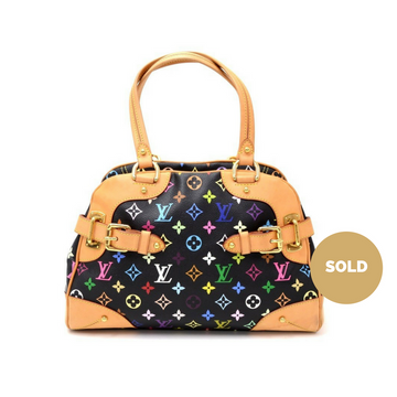 Louis Vuitto Claudia Multicolore Monogram Canvas Handbag