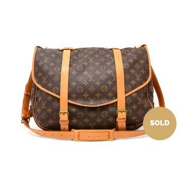 Louis Vuitto Saumur 43 Monogram Canvas Shoulder Bag
