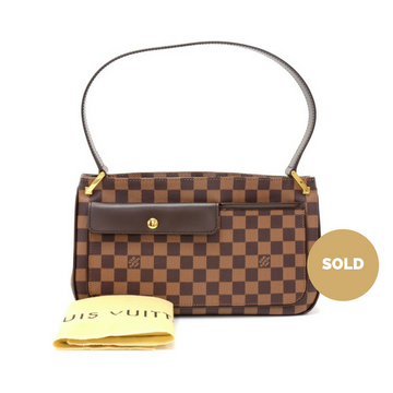 Louis Vuitto Aubagne Damier Ebène Canvas Shoulder Bag