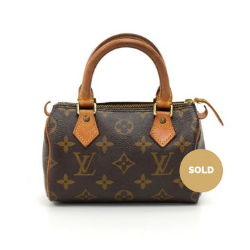Louis Vuitto Mini Speedy Sac HL Monogram Canvas Handbag