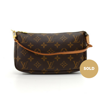 Louis Vuitto Pochette Accessoires Monogram Canvas Evening Bag