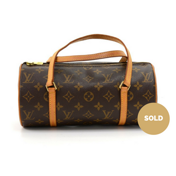 Louis Vuitto Papillon 27 Monogram Canvas Handbag