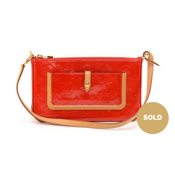 Louis Vuitto Mallory Monogram Vernis Leather Handbag