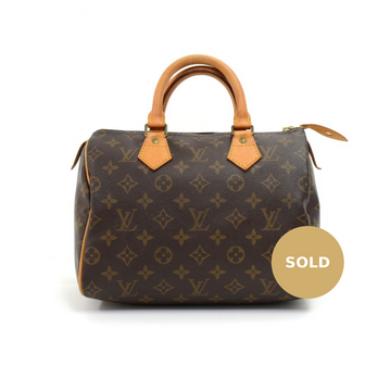 Louis Vuitto Speedy 25 Monogram Canvas City Handbag