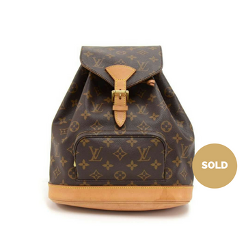 Louis Vuitto Montsouris MM Monogram Canvas Backpack Bag