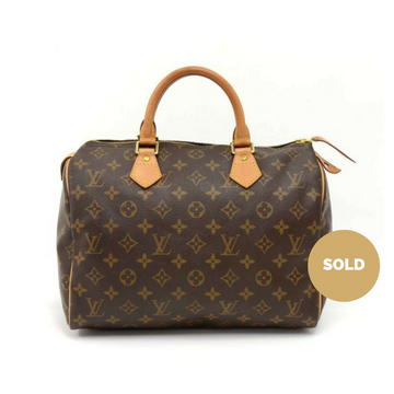 Louis Vuitto Speedy 30 Monogram Canvas City Handbag