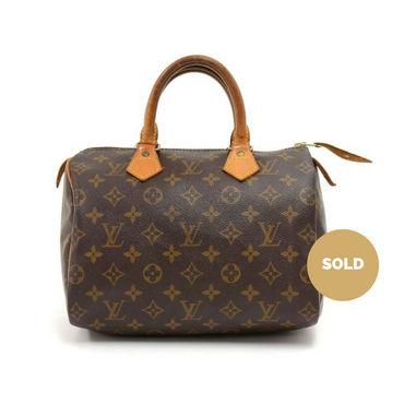 Louis Vuitto Speedy 25 Monogram Canvas City Handbag