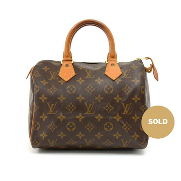 Louis Vuitto Speedy 25 Monogram Canvas City Handbag