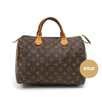 Louis Vuitto Speedy 30 Monogram Canvas City Handbag