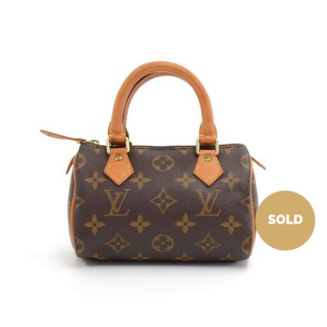 Louis Vuitto Mini Speedy Sac HL Monogram Canvas Handbag