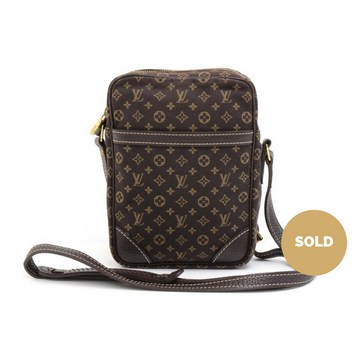 Louis Vuitto Danube Mini Lin Canvas Shoulder Bag
