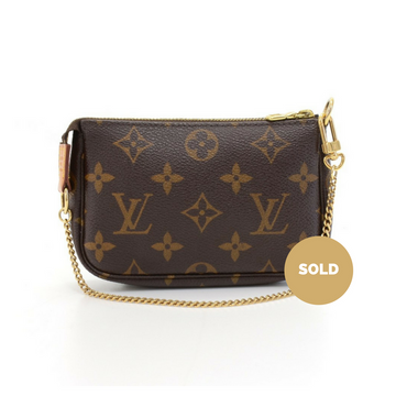 Louis Vuitto Mini Pochette Accessoires Monogram Canvas Evening Bag