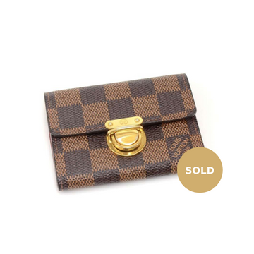 Louis Vuitto Porte-Monnaie Koala Damier Ebène Canvas Wallet