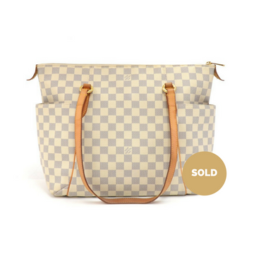 Louis Vuitto Totally PM Damier Azur Canvas Shoulder Bag