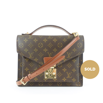 Louis Vuitto Monceau 28 Monogram Canvas Handbag