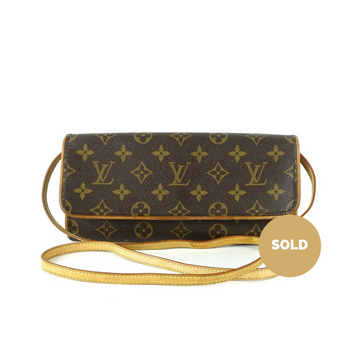 Louis Vuitto Pochette Twin GM Monogram Canvas Shoulder Bag