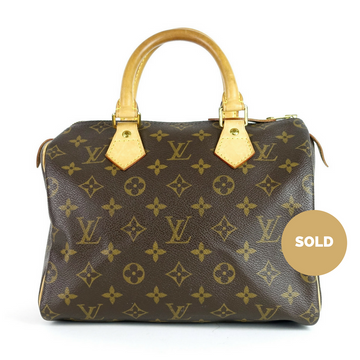 Louis Vuitto Speedy 25 Monogram Canvas Handbag