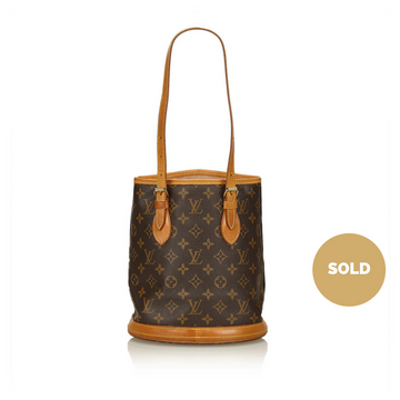 Louis Vuitto Petit Bucket Monogram Canvas Tote Bag