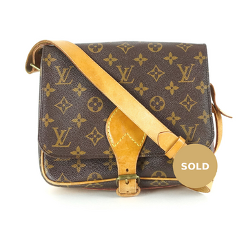Louis Vuitto Cartouchiere MM Monogram Canvas Shoulder Bag